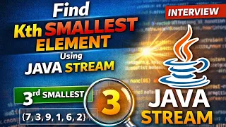 Find Kth Smallest Element Using Java Stream Java 8 Interview Question