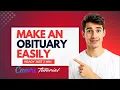 How To Make A Obituary using Canva Make Funeral Program In Canva Easiest Way 2026 Guide