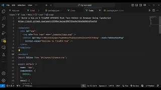 Build a Vue js 3 TinyMCE WYSIWYG Rich Text Editor in Browser Using TypeScript