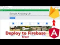 How to Deploy Angular App to Google Firebase for Free Step by Step