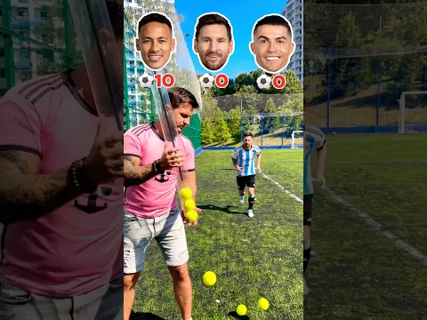 Neymar vs Messi vs Ronaldo: Tennis Ball Challenge