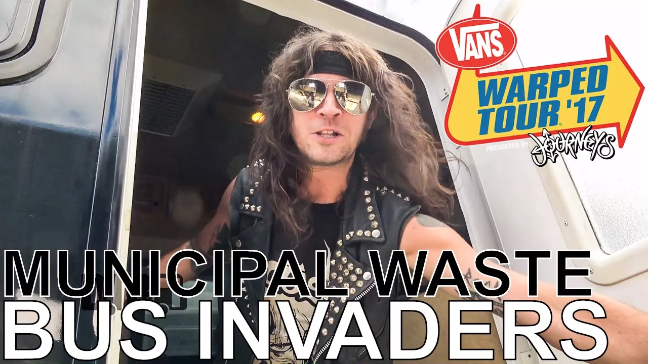 Municipal Waste - BUS INVADERS Ep. 1225 [Warped Edition 2017]