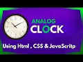 I Made A Clock Using Only Javascript