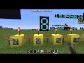 Python powered digital seven segment display inside Minecraft