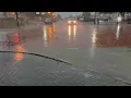 Heavy rain sweeps across downtown Tyler