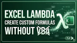 LAMBDA Function in Excel Create Custom Formulas Without VBA