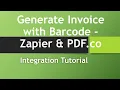 How to Generate Invoice with Barcode using HTML to PDF in Zapier