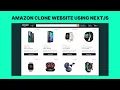 Amazon clone website using Nextjs Stripejs Stripe webhooks Tailwindcss Redux-toolkit Free code