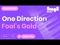 Download Lagu One Direction  - Fool's Gold (Higher Key) Karaoke Piano
