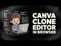 Build a Canva Clone Social Media Template Image Editor in Browser Using HTML5 Javascript