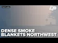 Dense smoke from the Grasshopper Fire blankets the Portland area as air quality reaches unhealthy