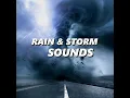 Windy Twilight Rainfall Sounds