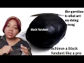 Download Lagu How to achieve a very dark and bright black fondant step by step