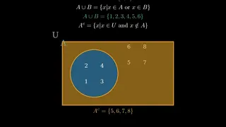 Math 14 Sets relations Union intersection complement