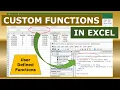 Create Custom Functions in Excel User Defined Functions