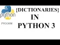 Dictionaries in Python 3 - Python For Absolute Beginners pt 6