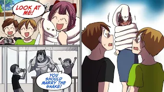 this snake swallowed our teacher whole but then manga dub