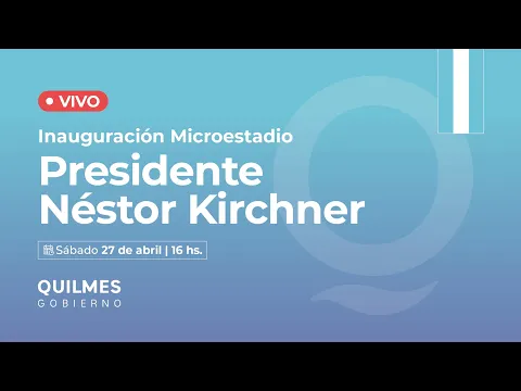 Download MP3 En vivo desde Quilmes, en la inauguración del microestadio Néstor Kirchner.