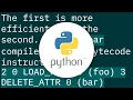 Which is better in python del or delattr