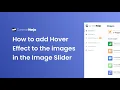 How to add Hover Effects to Image Slider