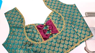 Latest Blouse Back Neck Design 2026 β¨ Beautiful Bridal Blouse Design | Cutting & Stitching Tutorial