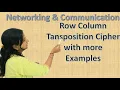 Row Column Transposition Cipher Encryption and Decryption Example in detail Ask Concept Builder