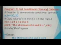 Conditional operator in Python part 9 Chapter 5 Unit 2 in tamil A Jaya Mabel Rani