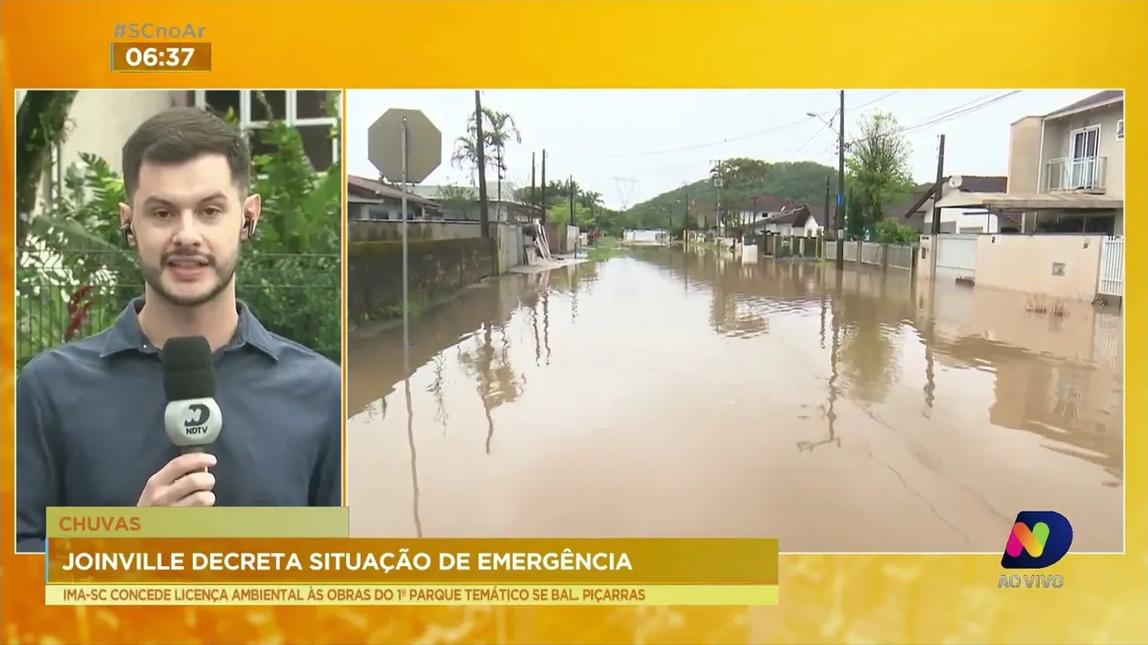 Joinville decreta estado de emergência por conta dos prejuízos das chuvas dos últimos dias