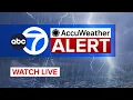 AccuWeather Alert Live Update Storms heavy rain and potential flooding in NYC Tri-State area