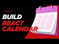 React Calendar App with Event Scheduling Full Beginner Tutorial