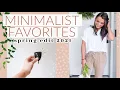 MY FAVORITE THINGS Current Minimalist Favorites Spring 2021 MAKEUP CLOTHING HOME LIFESTYLE