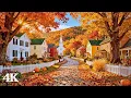 Slow Life in an Idyllic Neighborhood | Autumn Gifts You Calm Bliss with Breezy Leaves \u0026 Birds