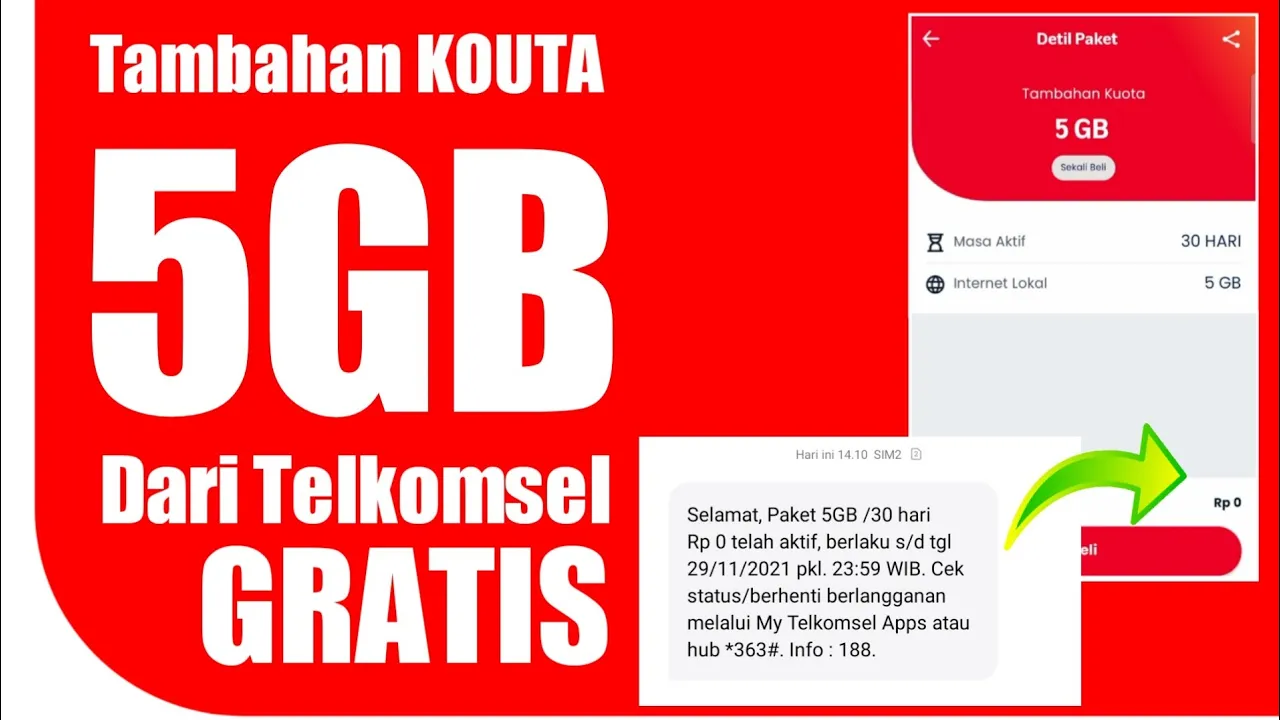 Terbaru !! Kode dapat Pulsa gratis kuota gratis Telkomsel Terbaru 2022