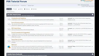 PSR Tutorial Forum and Tutorial site is back OPEN