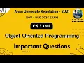 CS3391 Object oriented programming important questions in tamil OOP Anna University Nov-Dec 2025