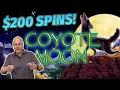 Download Lagu GOING CRAZY ON COYOTE MOON SLOTS! 🤪 PLAYING $200 SPIN UNTIL I WIN A MASSIVE JACKPOT!