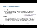Modifying list in Python append insert pop remove