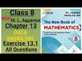 New ml aggarwal class 8 maths chapter 13 Data Handling exercise 13 1 all questions