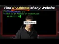 How Hackers Find IP Address of Websites Nslookup - Kali Linux
