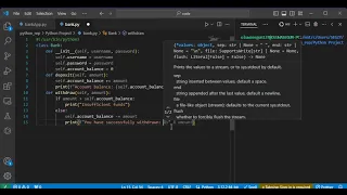Creating a simple Bank App with Python