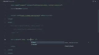 Learn Alpine js Text and HTML