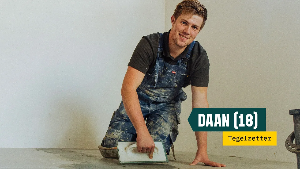 JIJ in de Bouw & Infra — Daan — Tile Setter (YouTube video ad)