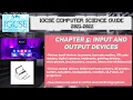 Chapter 5 Part 2 Output Devices IGCSE COMPUTER SCIENCE GUIDE UPDATED FOR 2021-2022 SYLLABUS