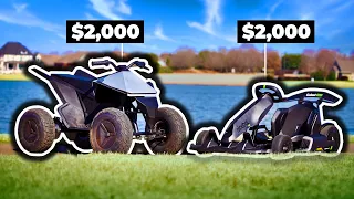 Tesla Cyberquad ATV vs Segway Ninebot Gokart Pro