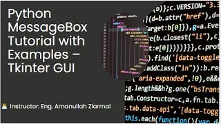 Python MessageBox Tutorial with Examples - Tkinter GUI