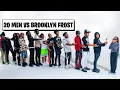20 MEN VS 1 YOUTUBER BROOKLYN FROST