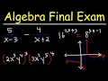 Algebra Final Exam Review