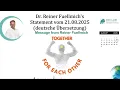 Download Lagu Dr. Reiner Füllmich's Statement vom 21.08.2025 (deutsche Übersetzung)