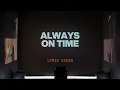 Always On Time (Bella Cordero) | Official Lyric Video | Elevation Worship