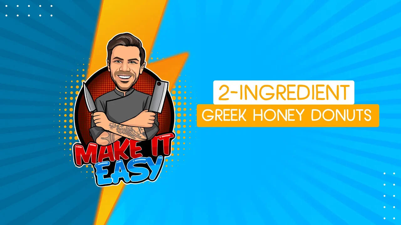 2-Ingredient Greek Honey Donuts   Make It Easy   Akis Petretzikis